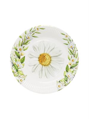 Papatya Temalı Tabak Karton Doğum Günü Tabağı 8li