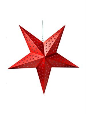 Yılbaşı Dekor Süsü Dekoratif Karton Yıldız Kırmızı 60 cm