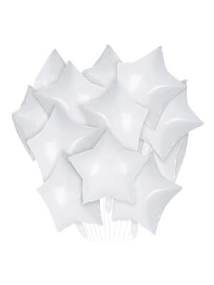 Beyaz Yıldız Folyo Balon 18