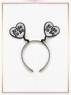 Bride To Be Taç Bekarlığa Veda Parti Tacı Kalpli Gümüş