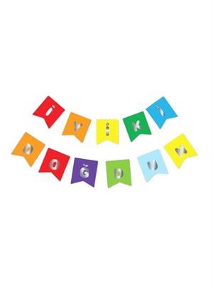İyi Ki Doğdun Yazı Doğum Günü Banner Renkli Gümüş