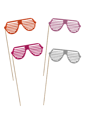 Parti Gözlüğü Simli 6Li