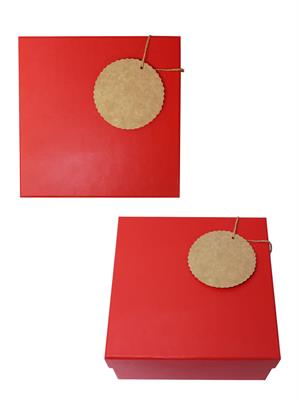 Kraft Hediye Paketi Etiketi Jüt İpli Yuvarlak 12li