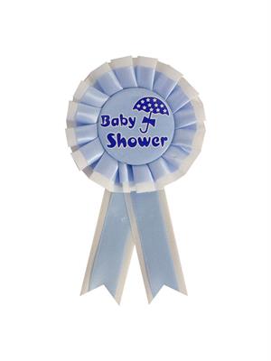 Baby Shower Yazılı Rozet Parti Aksesuarı Mavi 12li