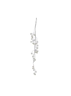Yılbaşı Ağaç Süsü Lüks İnci Kristal Salkım Dekoratif Süs 38 Cm