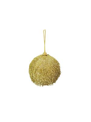 Yılbaşı Topları Püsküllü Çam Ağacı Süsü Gold 8 cm