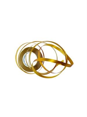 Hediye Paketleme Süsü Metalize Dekoratif Rafya Kurdele Altın 5 mm