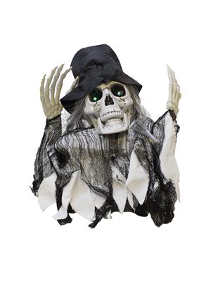 Cadılar Bayramı Hayalet İskelet Hareketli Müzikli Halloween Masa Üstü Parti Dekoru