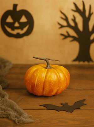 Cadılar Bayramı Yapay Balkabağı Halloween Parti Dekorasyonu 25 cm