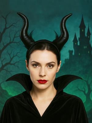Malefiz Tacı Boynuzlu Maleficent Taç Cadılar Bayramı Parti Aksesuarı