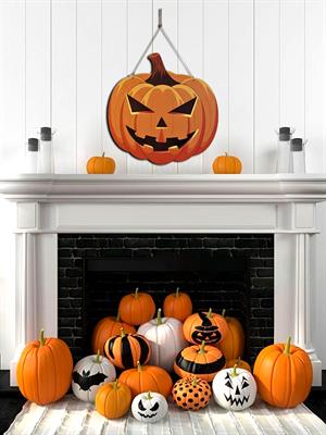 Ahşap Balkabağı Büyük 25x0,3x25 Cm