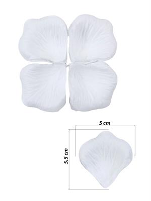 Beyaz Gül Yaprağı Sevgililer Günü Romantik Süsleme Dekor 