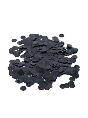 Balon Pulu Metalize Pul Konfeti Siyah