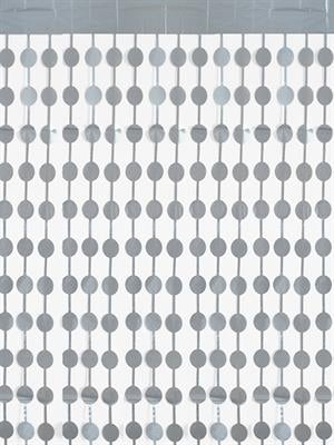 Puanlı Mat Perde Gümüş 1X2M