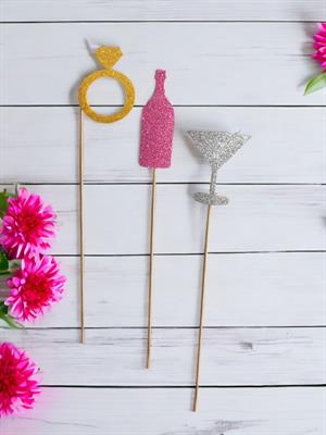 Bekarlığa Veda Partisi Temalı Çubuklu Parti Aksesuarı 8li