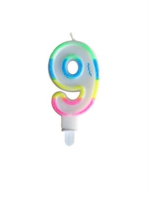 Renkli Rakam Mum Pasta Mumu 9