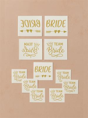 Bride To Be Karışık Dövme Bekarlığa Veda Partisi Dövme Seti Gold