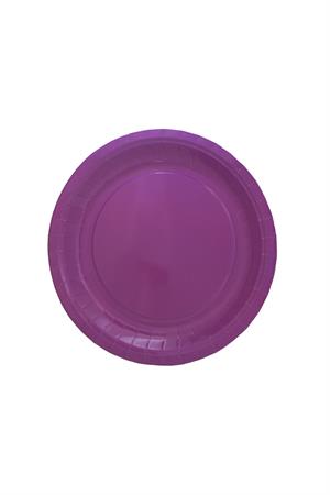 Karton Tabak Bardak Set Doğum Günü Parti Seti Mor 8 Adet 