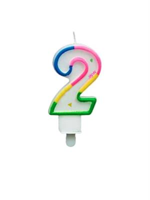 Renkli Rakam Mum Pasta Mumu 2