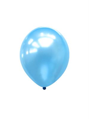 Açık Mavi Metalik Balon 10Lu 12