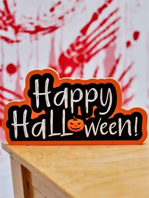 Ahşap Happy Halloween Yazısı 30x1,2x16 Cm