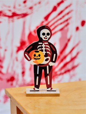 Ahşap Standlı İskelet 9,5x5x20 Cm