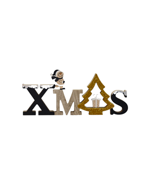 Yılbaşı Dekoru Ahşap Xmas Yazı 