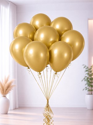 Altın Metalik Balon 100Lü 12