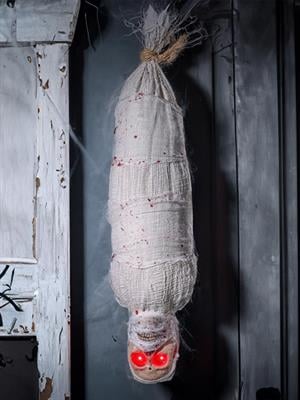 Cadılar Bayramı Kefenli İskelet Figürlü Asılabilir Hareketli Halloween Parti Dekoru