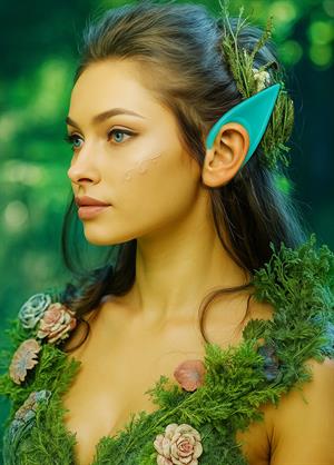 Elf Kulakları Cadılar Bayram Kostüm Partisi Aksesuarı Fosforlu Neon Lateks