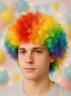 Renkli Bonus Peruk Parti Kostüm Aksesuarı