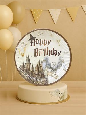 Karton Doğum Günü Tabağı Harry Potter Temalı Tabak 8li