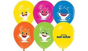 Baby Shark Balon 10'Lu