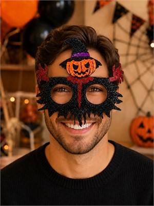 Balkabağı Figürlü Halloween Parti Gözlük – Cadılar Bayramı Kostüm Aksesuarı