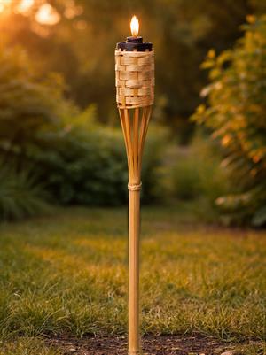 Bambu Bahçe Meşalesi Dekoratif Meşale 90 cm