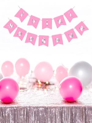 Iyi Ki Doğdun Pembe -Gümüş Yazı