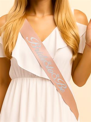 Bride To Be Kuşak Bekarlığa Veda Parti Aksesuarı Rose Üzeri Gümüş