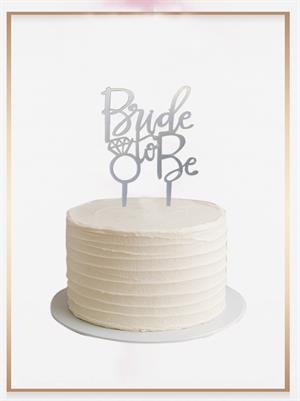 Bekarlığa Veda Partisi Dekoru Bride To Be Pasta Süsü Pleksi Gümüş