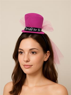Bride To Be Yazılı Taç Şapkalı Tüllü Bekarlığa Veda Parti Tacı