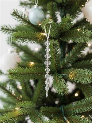Yılbaşı Ağaç Süsü Lüks Prizma Kesim Kristal Boncuk Sarkıt Dekoratif Süs 24 cm