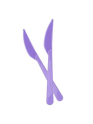 Plastik Bıçak Lila 25Li