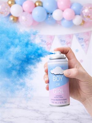 Boy or Girl Cinsiyet Belirleme Spreyi – Cinsiyet Partisi Özel Efekt Mavi 150 ml