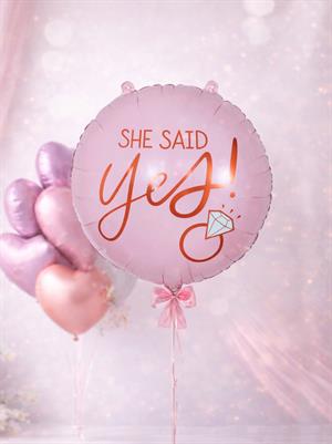 Bride Parti Palonu She Said Yes Yazılı Folyo Balon 55 cm