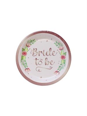 Bride Temalı Karton Tabak Bardak Set Bekarlığa Veda Partisi Tabak Bardak 