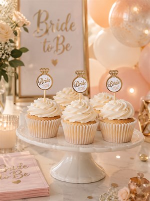 Bride To Be Bekarlığa Veda Partisi Cupcake Kürdanı 10 lu
