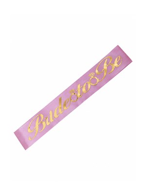 Bride To Be Gümüş Yazılı Pembe Kuşak Gelin Partisi Kuşağı