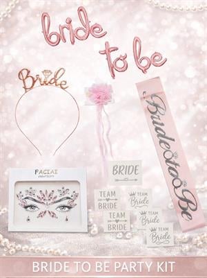 Bride To Be Rose Gümüş Bekarlığa Veda Partisi Seti 