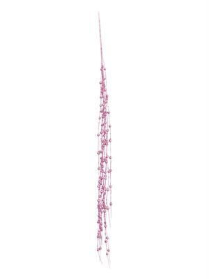 Yılbaşı Dekoru Sarkıt Toplu Simli Dekoratif Dal Pembe 100 cm