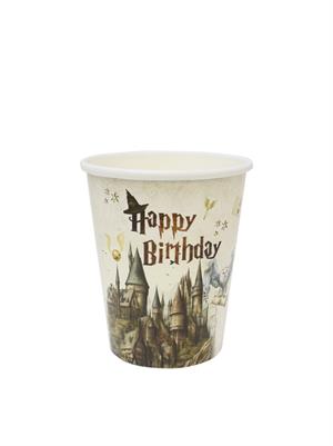 Karton Doğum Günü Bardağı Harry Potter Temalı Bardak 8li