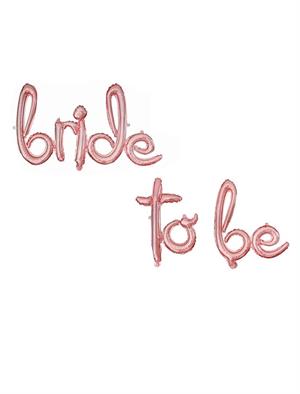 Bride To Be Folyo Balon El Yazılı Bekarlığa Veda Partisi Balonu Rose Gold